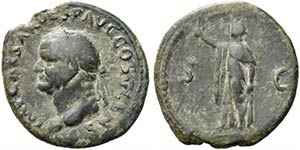 Vespasian (69-79). Æ As (26mm, 8.00g). ... 