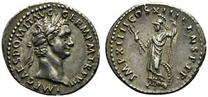 Domitian (81-96). AR Denarius (20.5mm, ... 