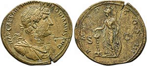 Hadrian (117-138). Æ Sestertius (35mm, ... 