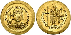 Justinian I (527-565). AV Solidus (g 4,28; ... 