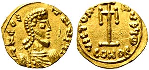 Constans II (641-668). AV Tremissis (12mm, ... 