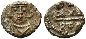 Constantine IV (668-685). Æ 20 Nummi (13mm, ... 