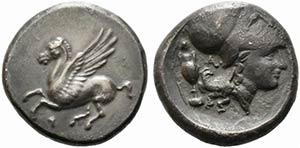 Corinth, c. 350/45-285 BC. Replica of Stater ... 