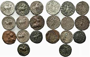 Lot of 10 Oriental Greek Æ and BI coins, to ... 