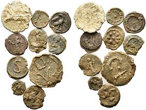 Lot of 10 Greek/Roman PB Seals. Lot sold as ... 