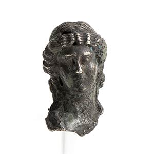 Neoclassical silver portrait of Apollo; set ... 