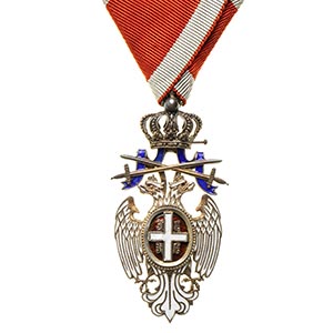 SERBIAORDER OF THE WHITE EAGLE, KNIGHT WITH ... 