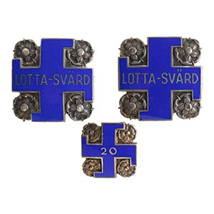 FINLANDTHREE FIGHT-SVARD BADGESSILVER, ... 