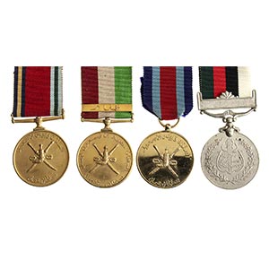 OMANLOT OF FOUR MEDALS OF MERIT OF ... 