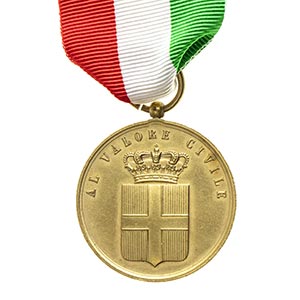ITALY, KINGDOMVALOR CIVILE GOLD MEDALGILT ... 