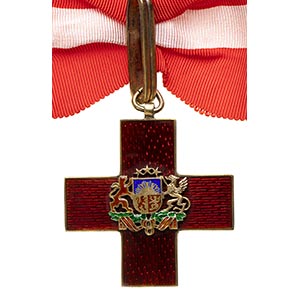 LATVIALATVIAN RED CROSS, 1ST CLASS, WITH A ... 