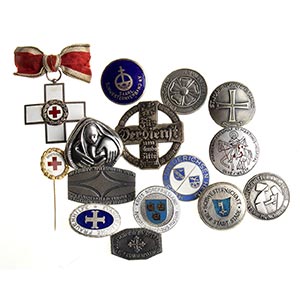 GERMANY LOT OF 15 DRK BADGES AND MEDALS ... 