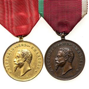 ITALY, KINGDOMTWO MEDALS OF THE ... 