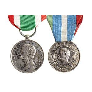 ITALY, KINGDOMLOT OF TWO MEDALSSILVER, 31MM, ... 