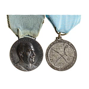 ITALY, KINGDOMLOT OF TWO MEDALS OF ... 