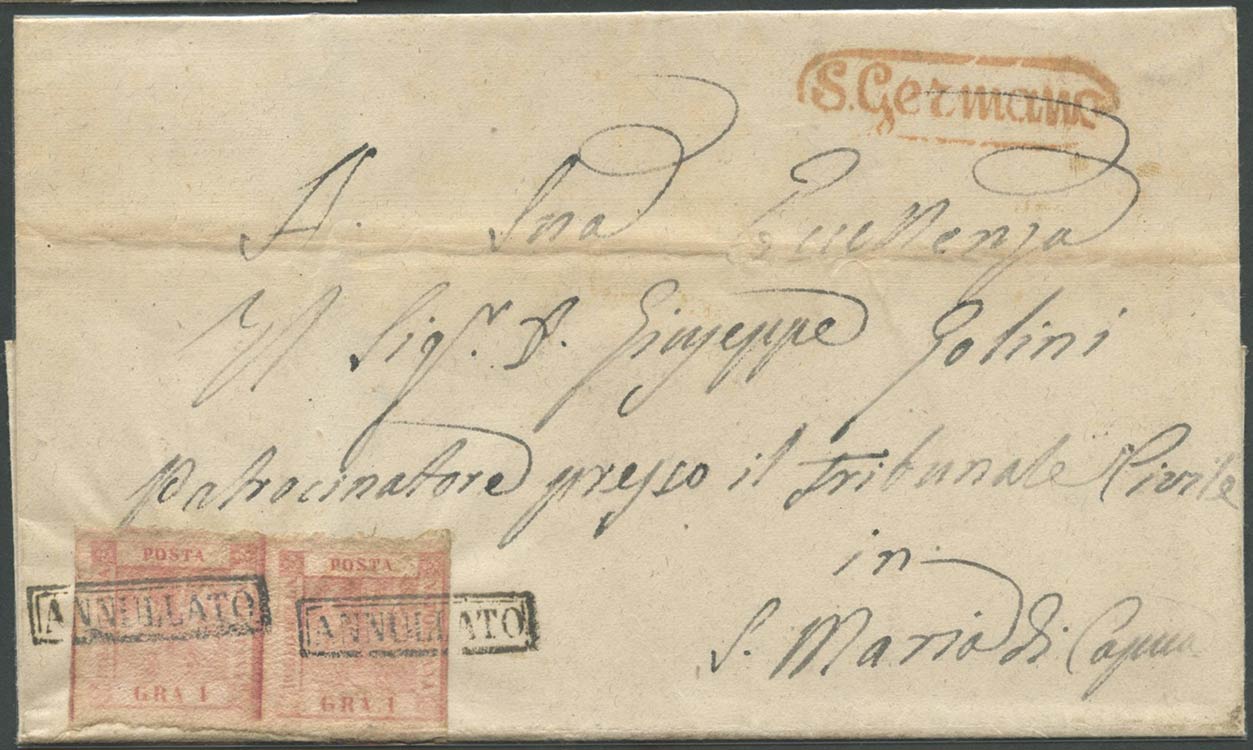 16.1.1859, Lettera da S.Germano per S.M. di ... 