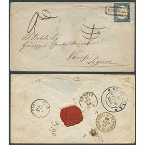 29.10.1860, Lettera da Reggiolo a Varese ... 