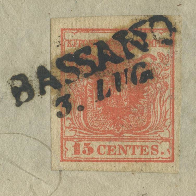 1851, Carta a coste verticali ... 