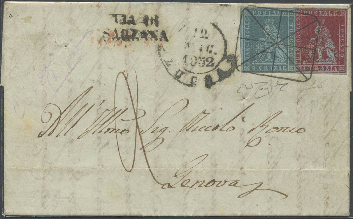 12.05.1852, Lettera da Lucca per ... 