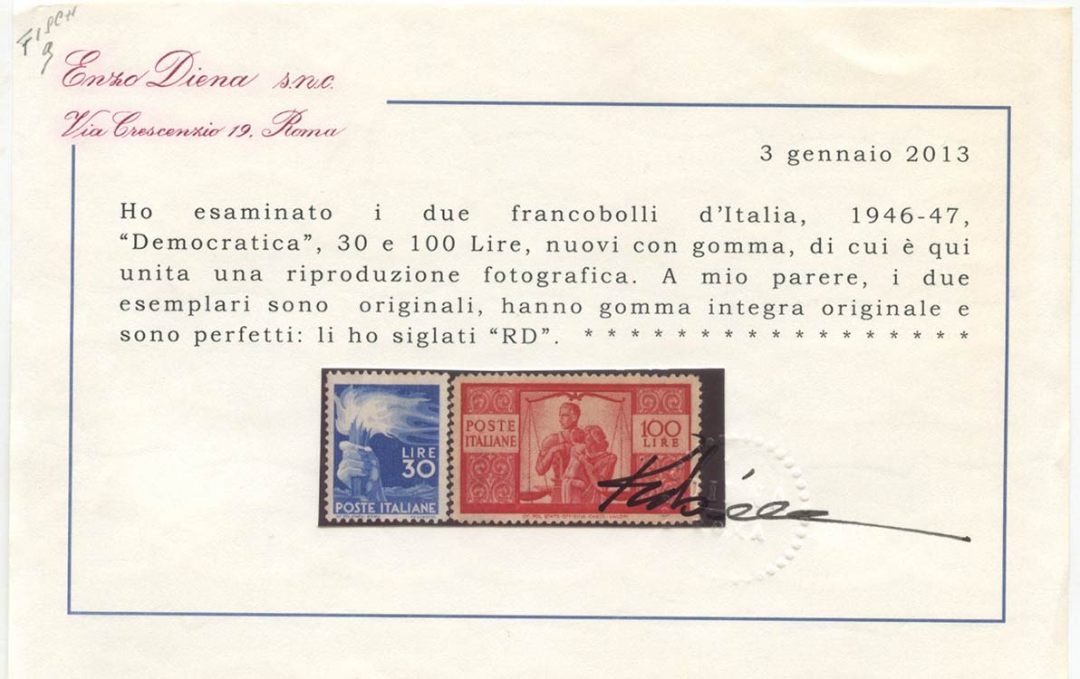 1945, Serie democratica N.543/565 ... 