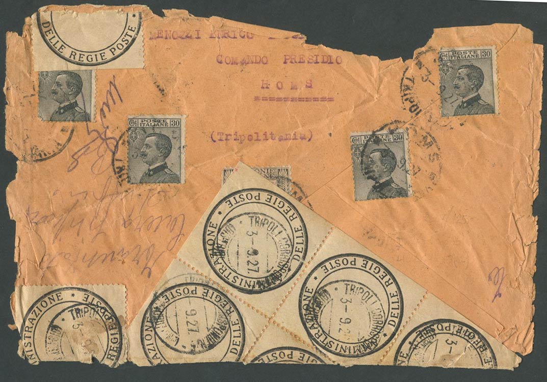 3.9.1927, lettera da Homs per Milano ... 