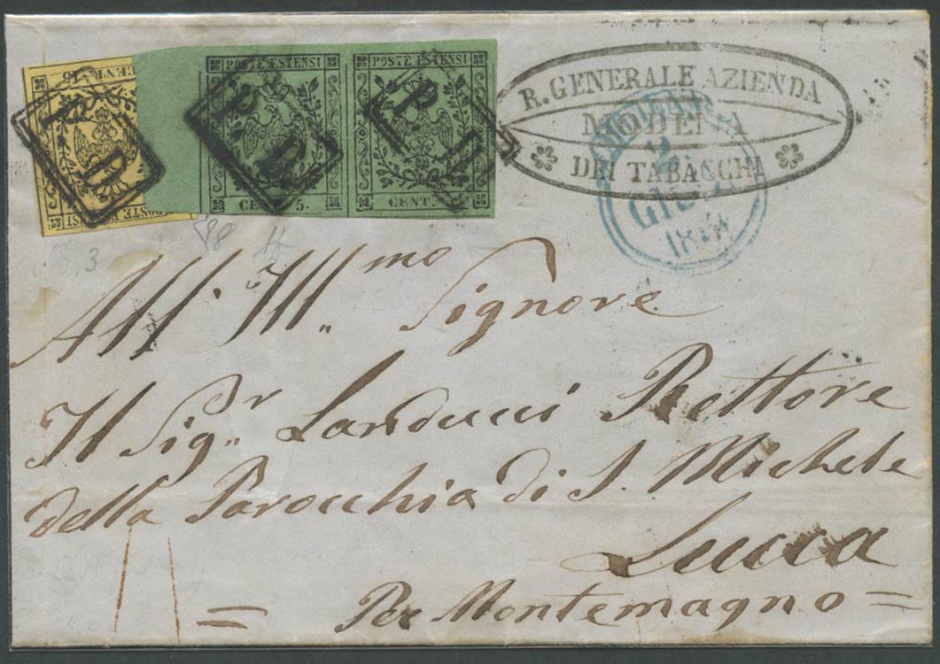 2.6.1856, Lettera da Modena per ... 