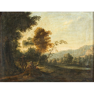 ANONYMOUS   Landscape with two shepherds ... 