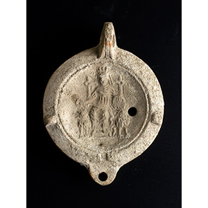 Lucerna romana con Cibele I - II secolo ... 
