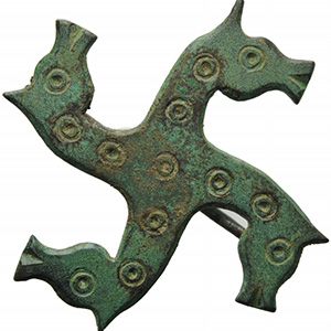 Fibula zoomorfa in bronzo  IV – V secolo ... 