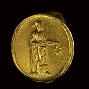A greek hellenistic gold engraved ... 