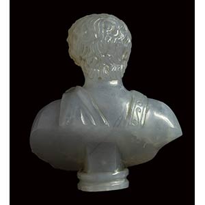 A postclassical chalcedony bust of ... 