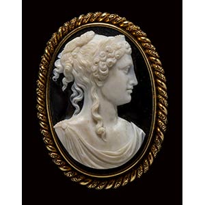 A large neoclassical agate cameo ... 