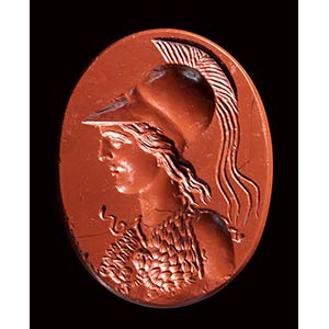 A large greek hellenistic red ... 