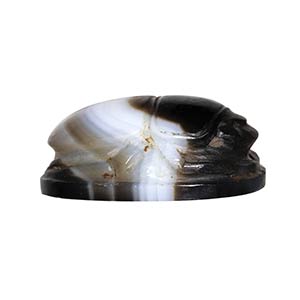 An italic banded agate engraved ... 