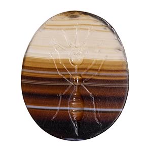 A large italic banded agate intaglio. ... 