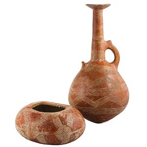 COUPLE OF CYPRIOT RED POLISHED WARE ... 
