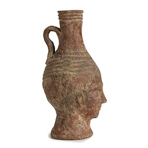 AFRICAN RED SLIP HEAD-FLASK North Africa, ... 
