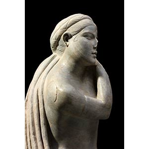 ROMAN GREY MARBLE STATUE OF A ... 