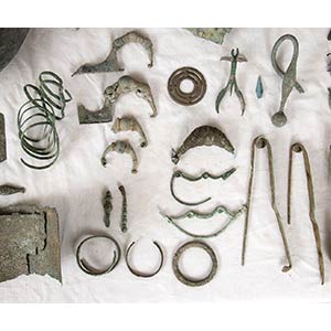 COLLECTION OF BRONZE TOOLS AND ... 