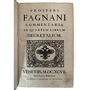 PROSPERO FAGNANIIn Quartum-Quintum ... 