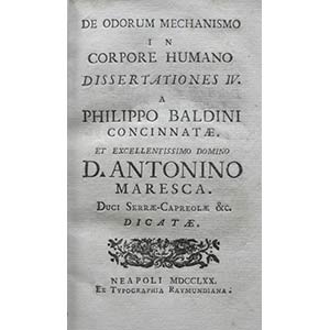 Filippo Baldini (fl. 1770 - 1797)De odorum ... 