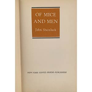 JOHN STEINBECKOf mice and menNew ... 