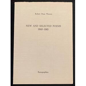 ROBERT PENN WARRENNew and selected poems ... 