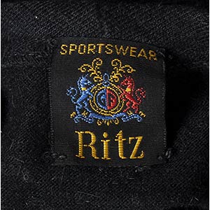 RITZMAXI DRESS70sA 70s Ritz black ... 