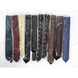 RIBOT LOT OF 10 SKINNY TIES late 50s early ... 