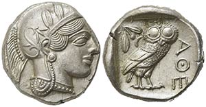 Attica, Athens, Tetradrachm, ca. 430-420 BC; ... 