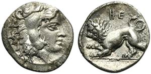 Lucania, Heraclea, Diobol, ca. 432-420 BC; ... 
