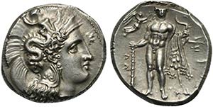 Lucania, Heraclea, Stater, ca. 330-325 BC; ... 