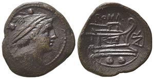 AVR series, Sextans, Sardinia, ca. 209 BC; ... 