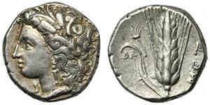 Lucania, Metapontion, Stater, ca. 330-290 ... 